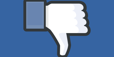 Facebook thumbs down