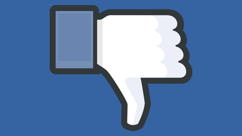 Facebook thumbs down