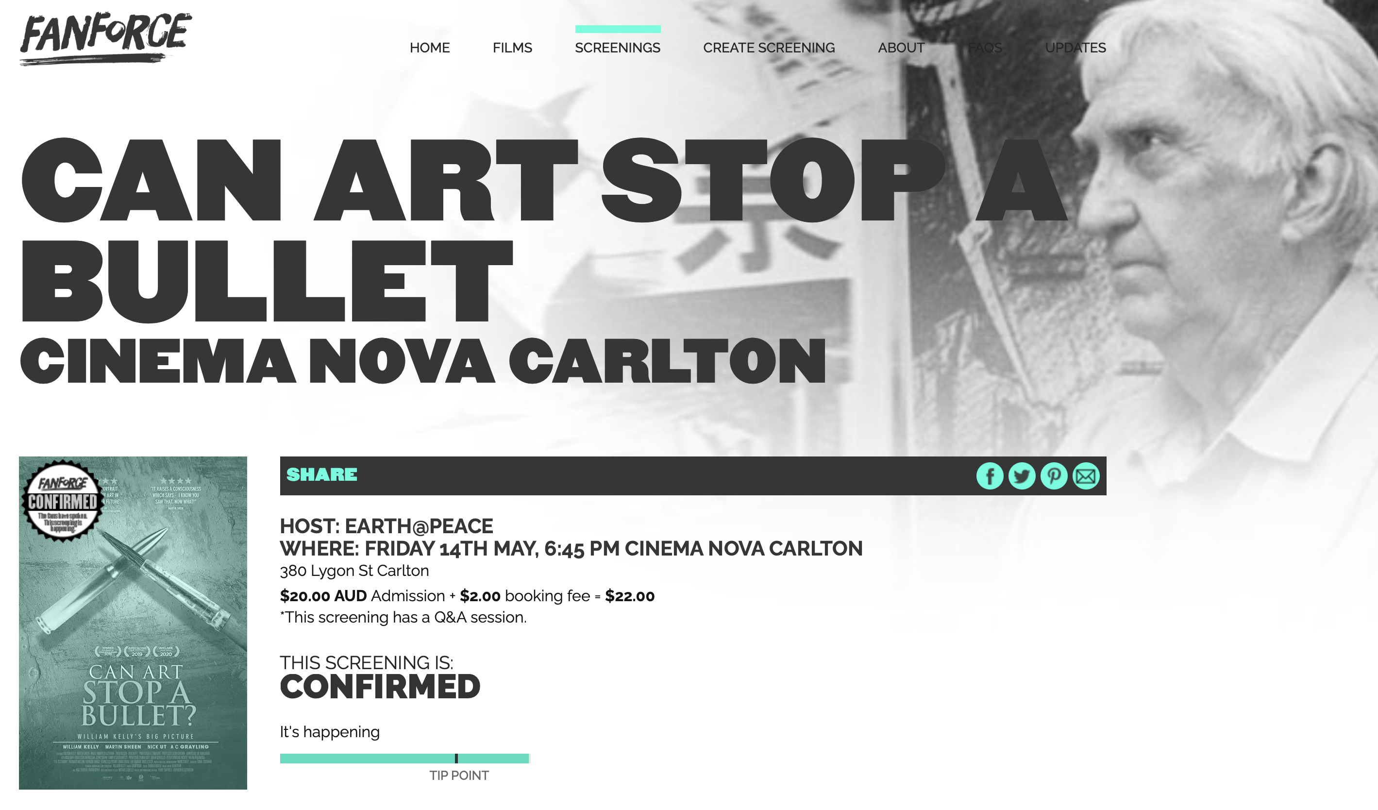Can Art Stop a Bullet? Bill Kelly Q&A 14 May 2021 at the Nova ESTHER